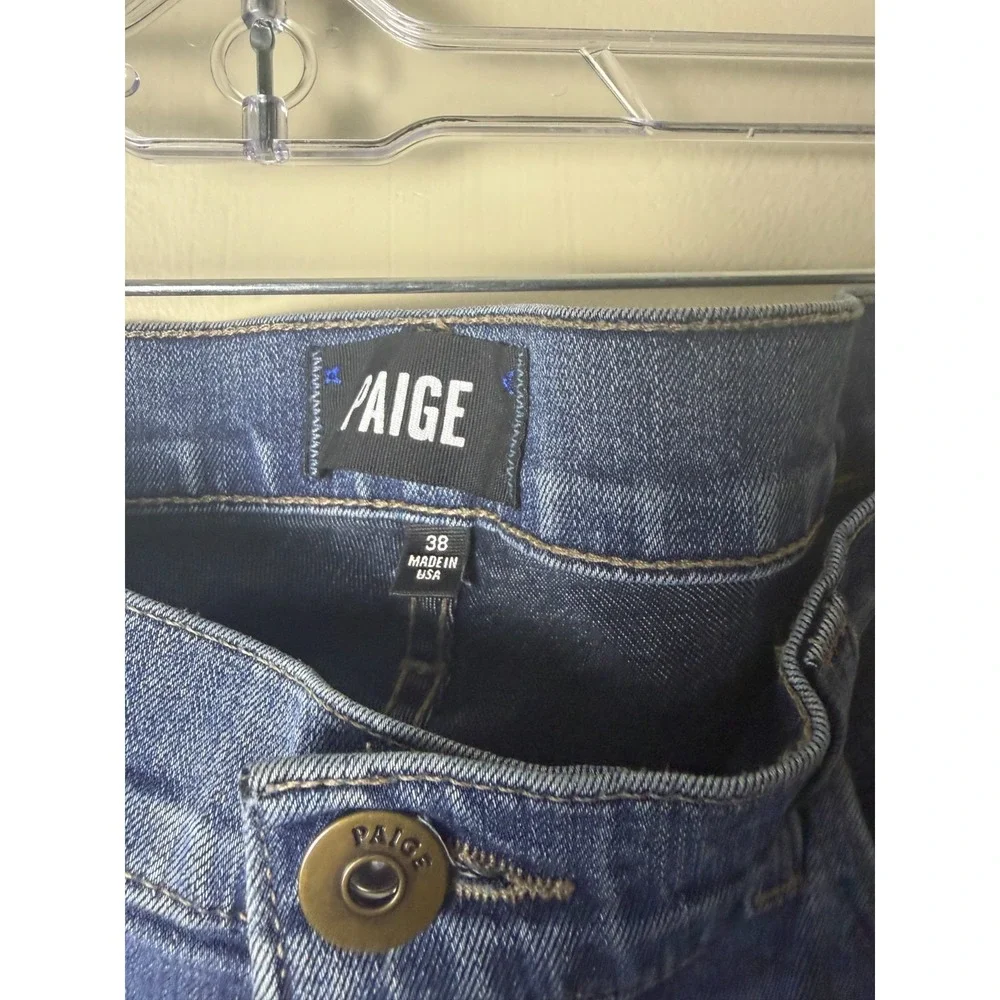 Paige Jeans Mens 38 Blue Federal Stretch Mid Rise Comfort Denim Casual